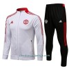 Chaqueta De Entrenamiento Trajes Manchester United 2022-23 Blanca - Niño